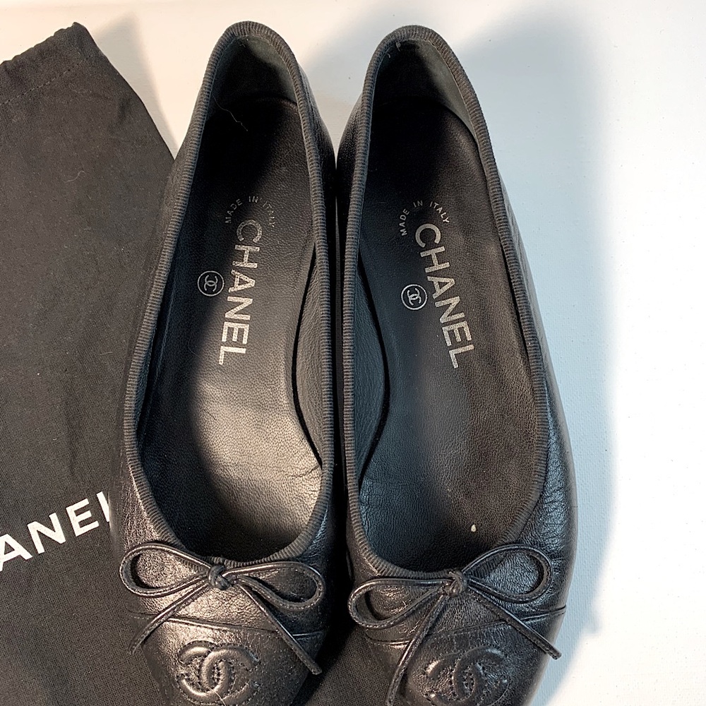 Chanel Cap Toe Ballerina Flat